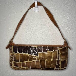 Crocodile Pattern Shoulder Bag